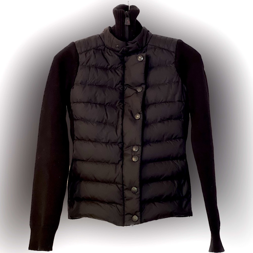 Moncler Down-panelled Wool Jacket Woman size xs